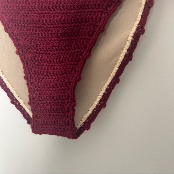 NEW Lovers and Friends Crochet String Bikini Bottom Bathing Suit Swim Medium 449 - Picture 2 of 8